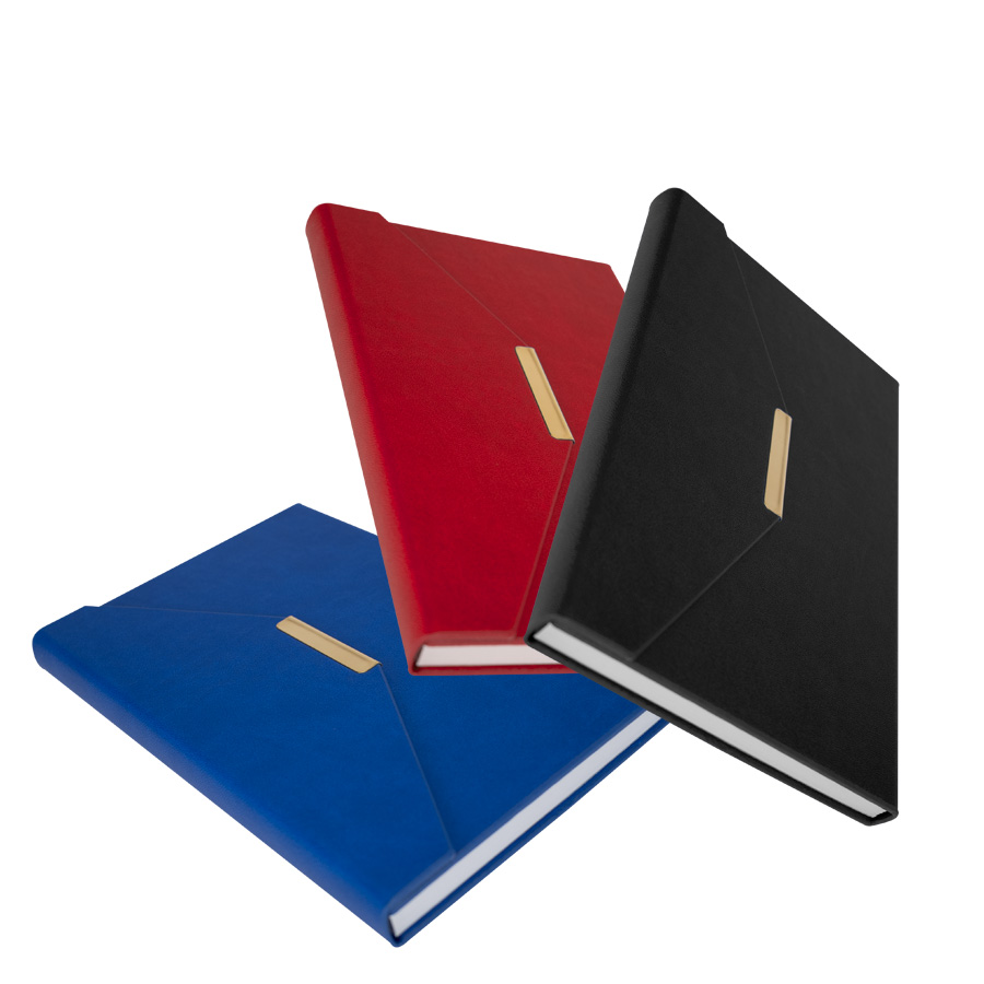 Deluxe Cuaderno  de PU-eco-cuero con cierre imantado "ENVELOPE"