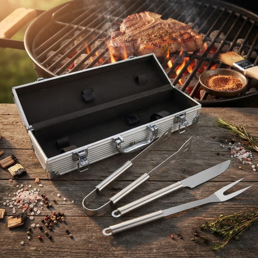 Deluxe BBQ Set Metálico